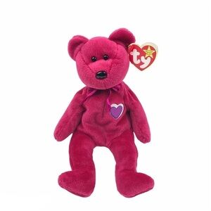 𝅺Ty Beanie Babies 1999 VALENTINA Plush Bear
